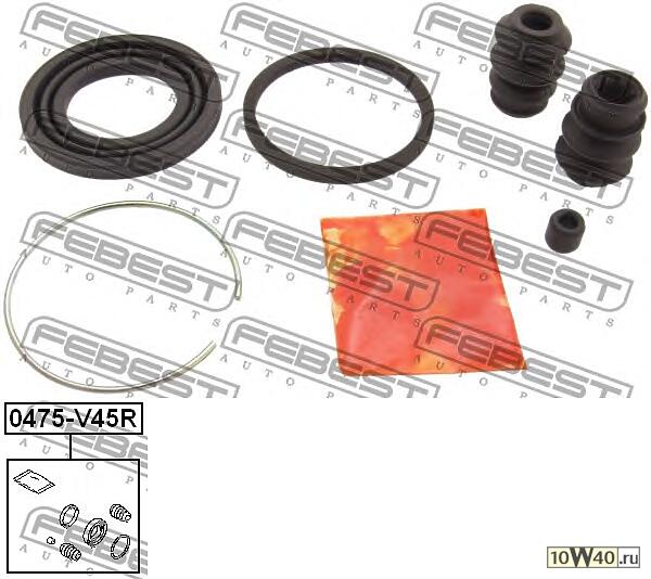 ремкомплект суппорта тормозного заднего (mitsubishi pajero II v14w-v55w 1991-2004) febest