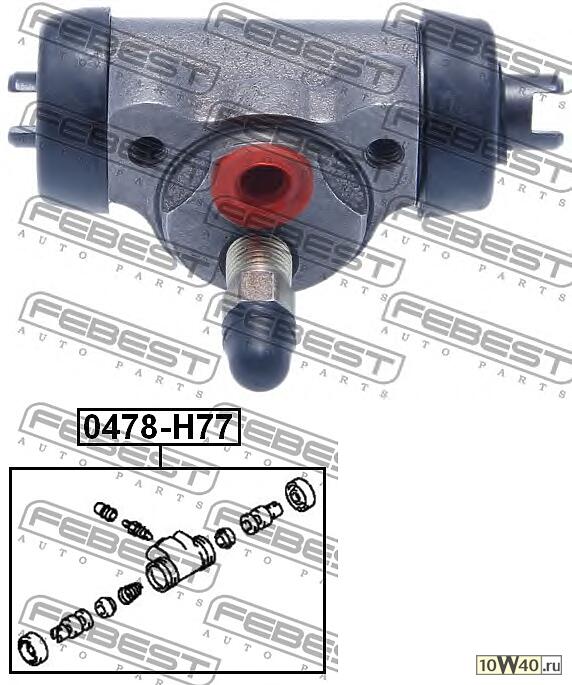 цилиндр тормозной задний (mitsubishi outlander cu 2002-2006) febest