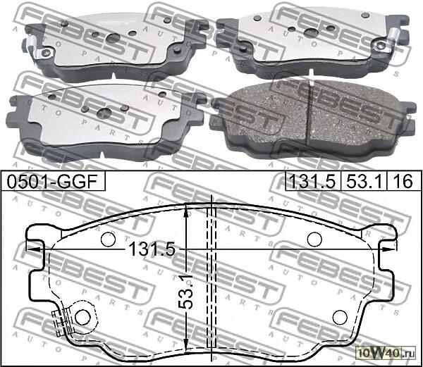 КОЛОДКИ ПЕР MAZ 6 GG 02-08