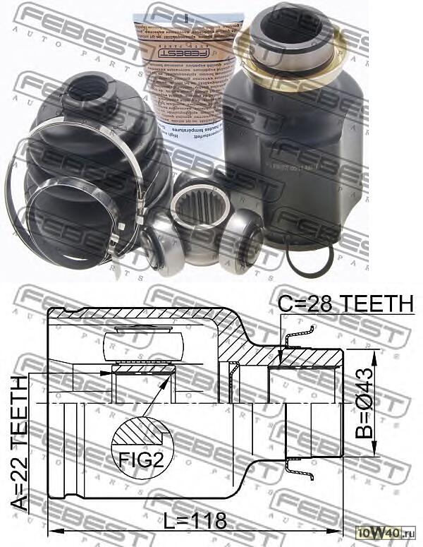шрус внутренний к-ктправый\ nissan qashqai / qashqai plus2 1.6 07>