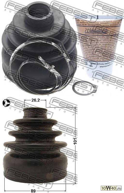 пыльник шрус внутренний (89x101x26.2) комплект (mazda cx-7 er 2006-) febest