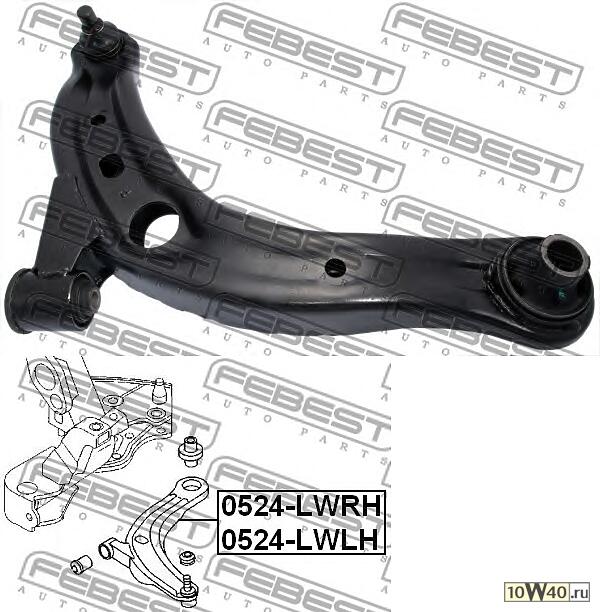 рычаг передний правый (mazda mpv lw 1999-2006) febest