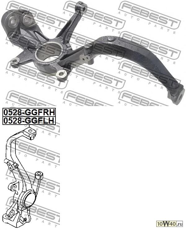 Кулак поворотный левый MAZDA 6 GG 2002-2008