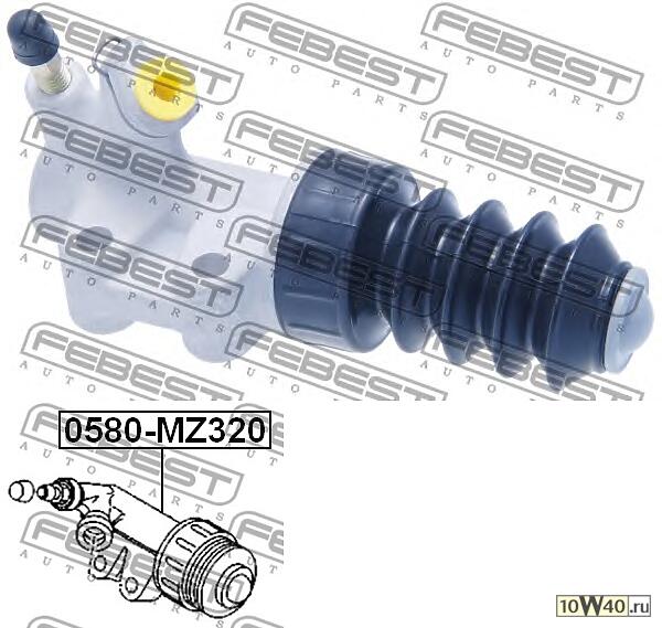 Цилиндр сцепления рабочий MAZDA 3 (BK/BL) 03-13, 5 (CR/CW) 05-15, AXELA 03-09 0580-MZ320