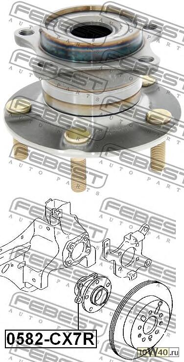 к-кт подшипника задней ступицы в сборе\ mazda cx-7 06-12