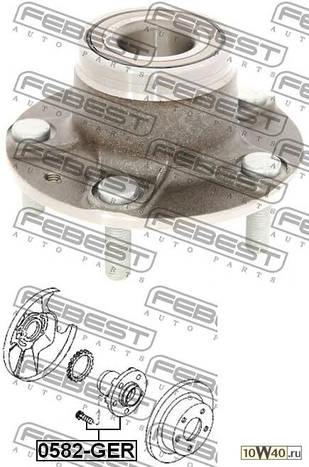 Ступица задняя MAZDA 626 GE 1991-1997 0582-GER