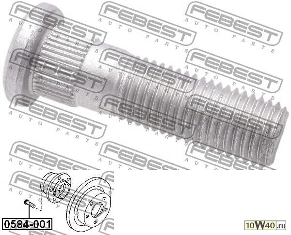Шпилька колесная CHEVROLET AVEO,  ACCENT II,  CEE