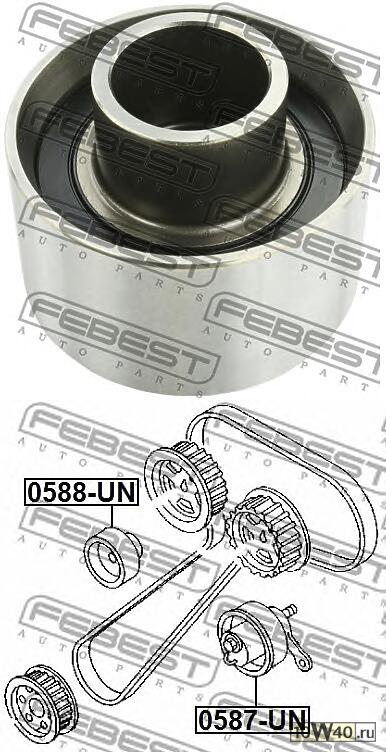 pолик натяжной маленький\ ford ranger 2.4 06-11