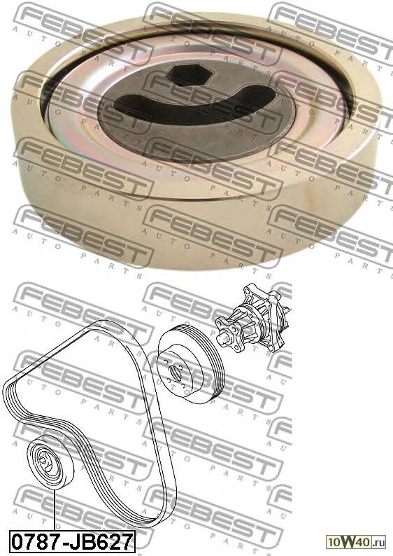 ролик натяжной ремня кондиционера (suzuki grand vitara / escudo jb416 / jb420 / jb627 2006-) febest