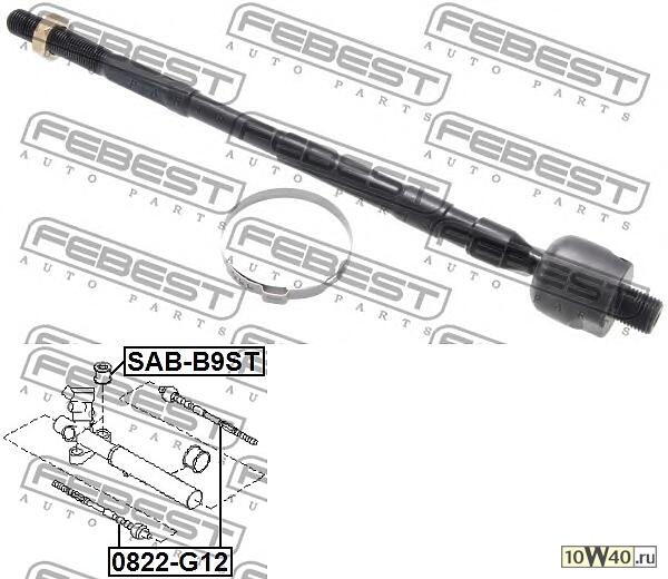 Код оригинала: 34160XA010, <BR>Тяга рулевая (subaru impreza g12 2007-)