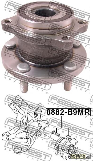 к-кт подшипника ступицы задн.\ subaru tribeca w10 2004-2014
