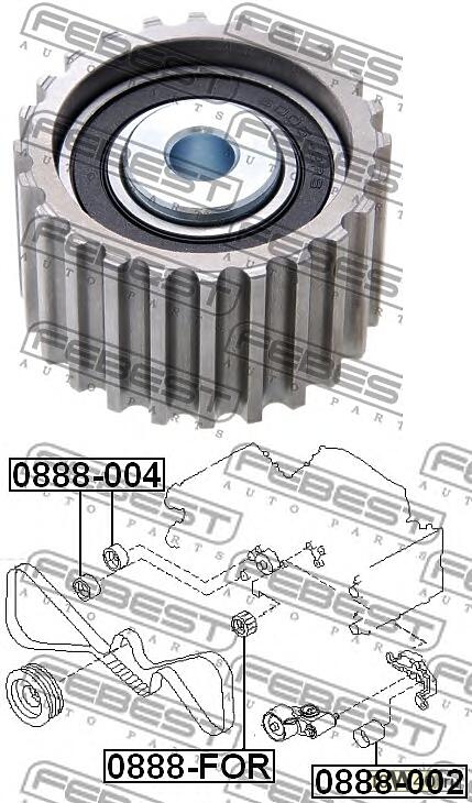 Ролик приводного ремня обводной