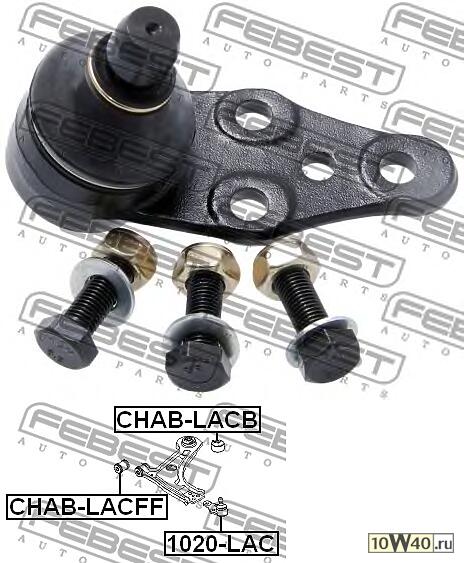 опора шаровая переднего нижнего рычага (chevrolet lacetti / optra (j200) 2003-2008) febest
