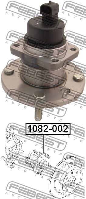 ступица задняя (chevrolet lacetti / optra (j200) 2003-2008) febest