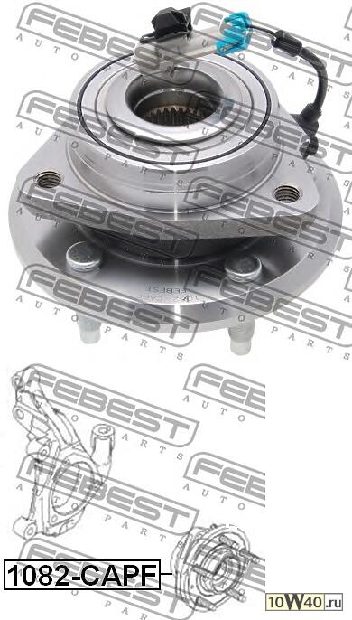 к-кт подшипника ступ. пер.\ chevrolet captiva 2.4 / captiva 3.2 07>