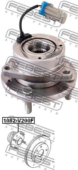 к-кт подшипника ступицы передней с abs\ chevrolet epica / evanda 2.0 05>