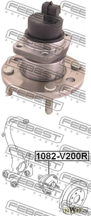 ступица задняя (chevrolet lacetti / optra (j200) 2003-2008) febest