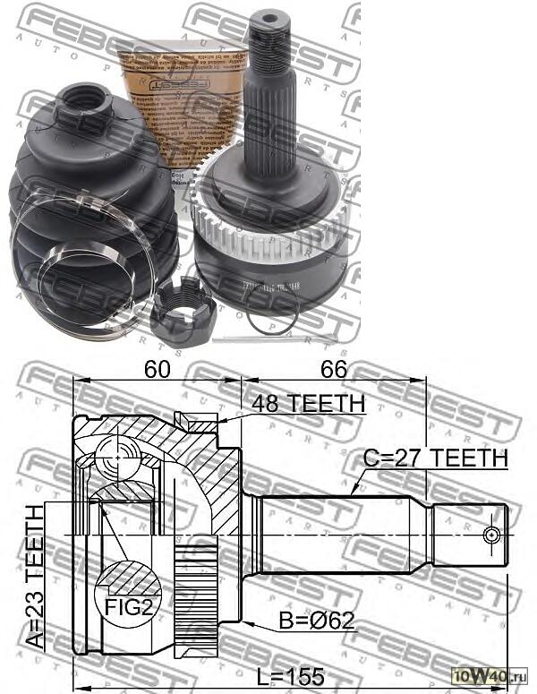 ШРУС внешний  TUCSON 2004-2010 1210-TUC20A48