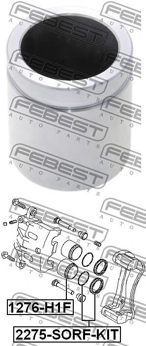 поршень суппорта тормозного переднего d43\  santa fe 00-12