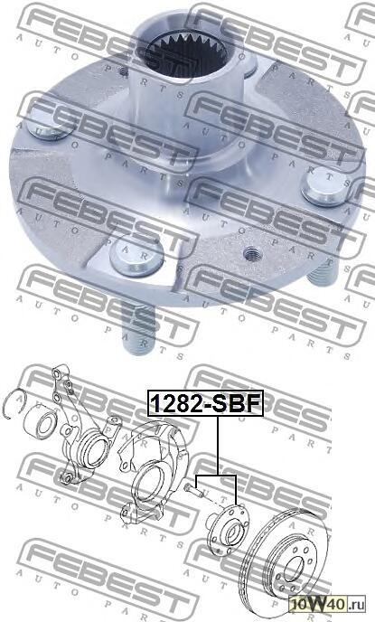 Ступица колеса HYUNDAI SOLARIS 10-/KIA RIO IV 11- пер.