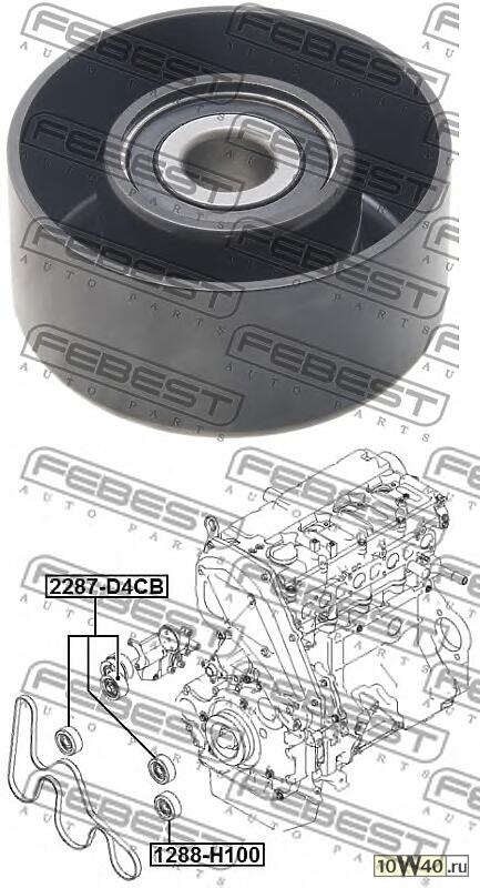 Ролик приводного ремня  GRAND STAREX 07-/H-1 07-/ SORENTO 06- DIESEL