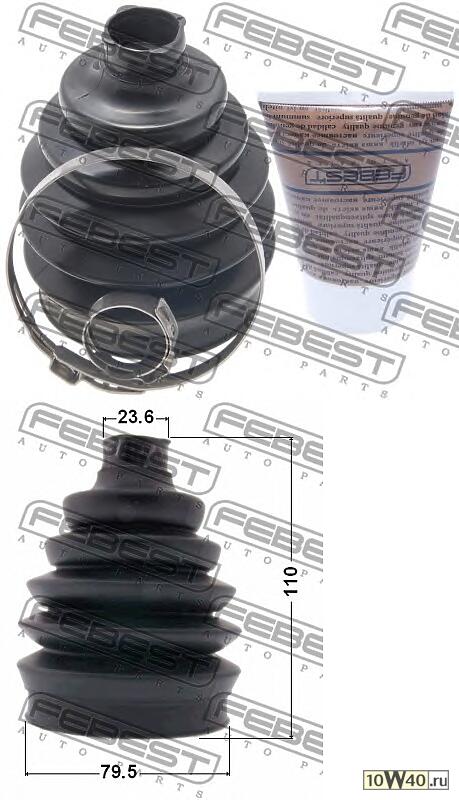 Пыльник ШРУСа наружный RENAULT DUSTER 2009.11-2018.08 (79.5x110x23.6) 1417P-NACTR