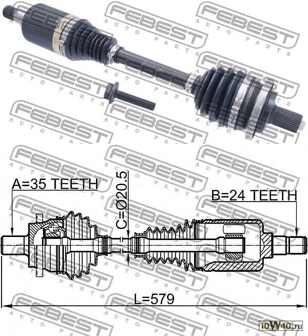 привод передний правый 24x556x35 mercedes benz e-class 211 4 matic 2002-2009
