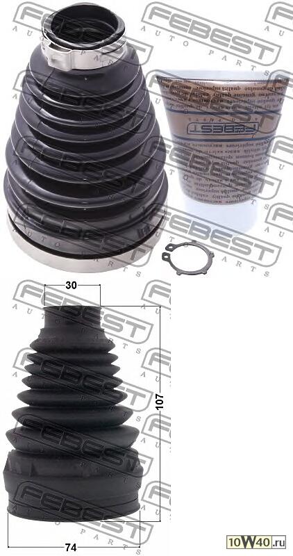 пыльник шрус внутренний комплект (74x107x30) mercedes benz e-class 212 4 matic 2008-2013