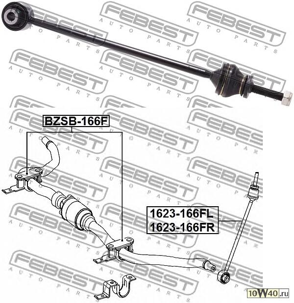 Тяга стабилизатора передн правая MERCEDES BENZ ML-CLASS 166 2011- 1623-166FR