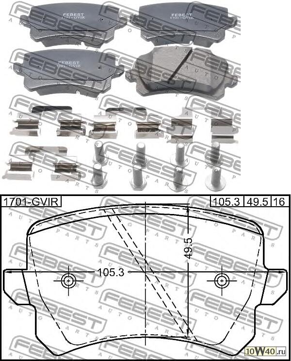 колодки дисковые задние\ VW tiguan 1.4tfsi / 2.0tdi / 2.0tfsi 07>