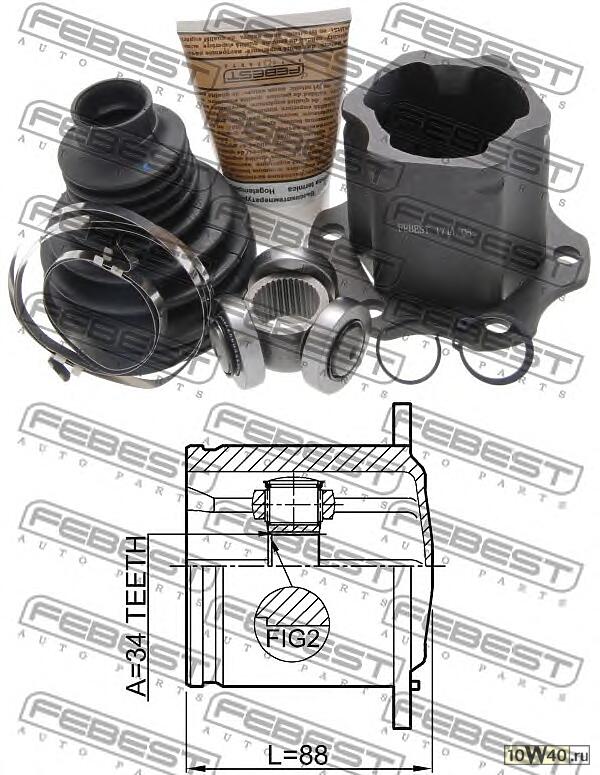 шрус внутренний к-кт\ seat exeo 2.0 tdi 08>, audi a4-a8 07>