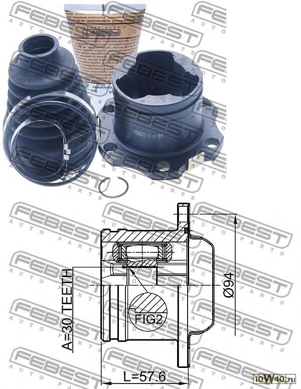 Шрус внутренний 30X94 (volkswagen golf v (1k1) 2003-2008)