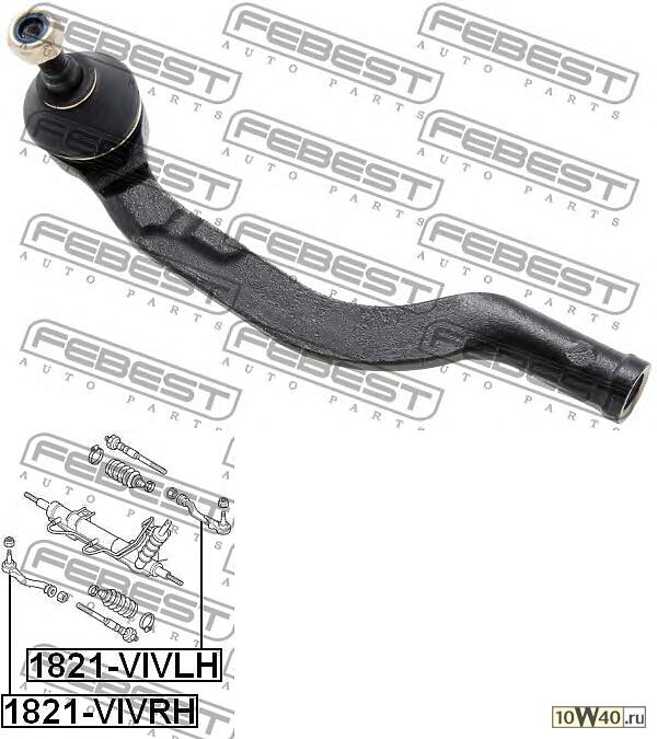 Код оригинала: 7701049283, <BR>Наконечник рулевой правый (renault laguna ii 2001-2007)