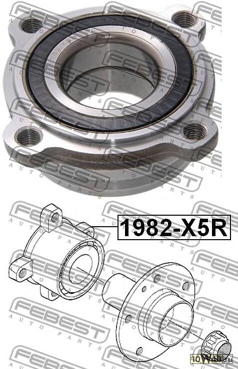 к-кт подшипника ступ. зад.\bmw e65 / х5 3.0-6.0 / 3.0d / 4.0d 00>