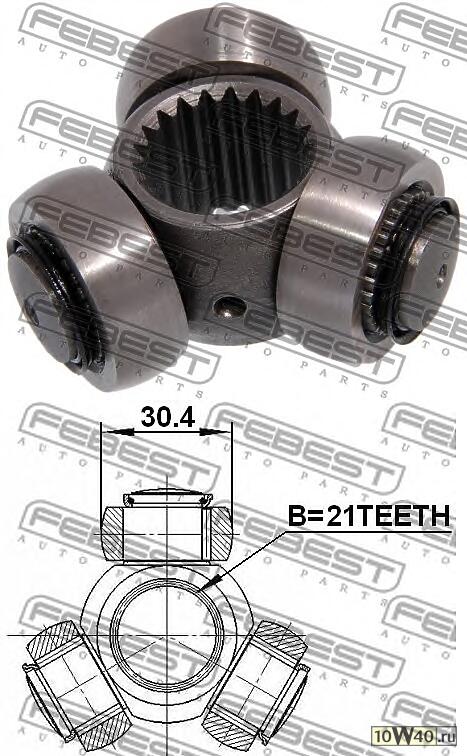 Трипоид ШРУСа FORD FOCUS I, FIESTA V, FUSION 2116-FOC16
