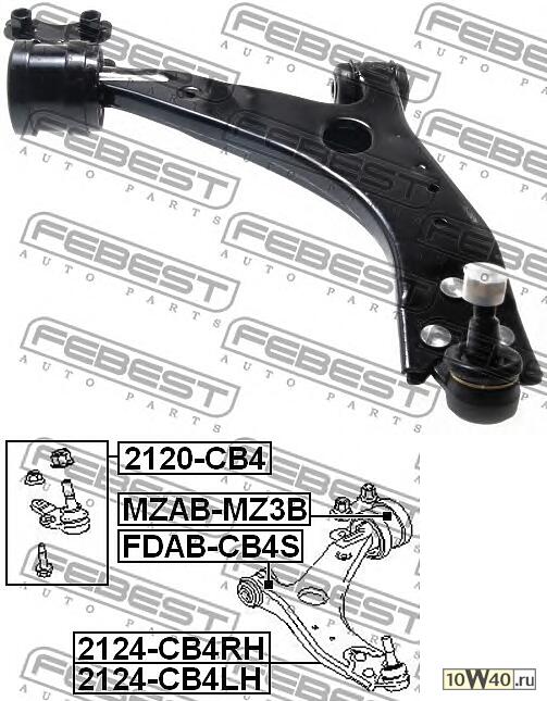 рычаг правый\ ford focus / focus c-max 1.6-2.0 / 1.6tdci-2.0tdci 03>