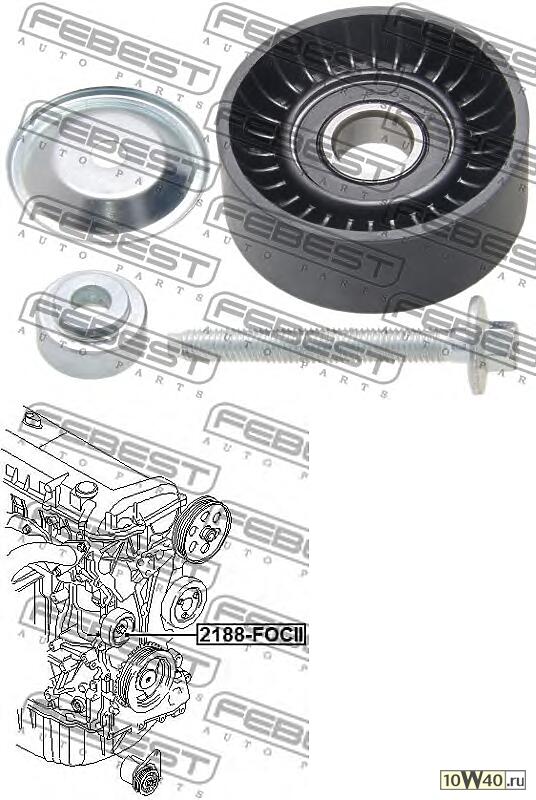 ролик обводной ремня но к-кт\ ford mondeo III / IV 1.8 / 2.0