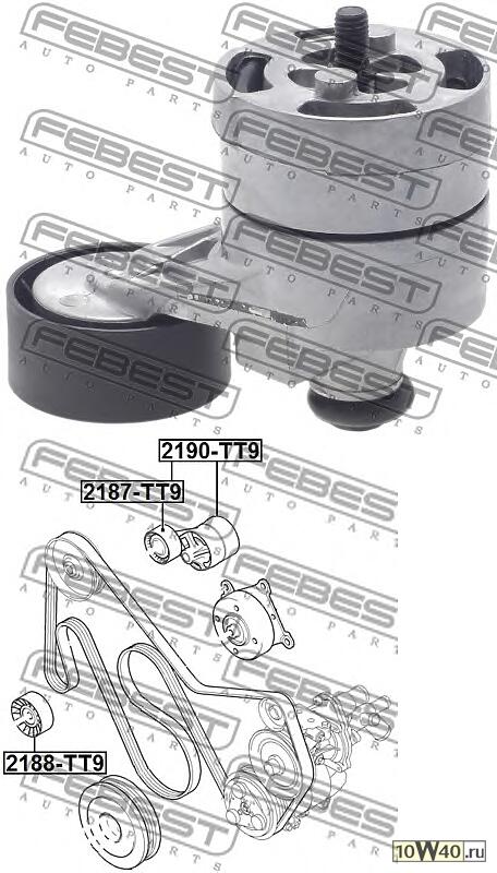 Натяжитель ремня приводного FORD TRANSIT 2.4D/3.2D 06-
