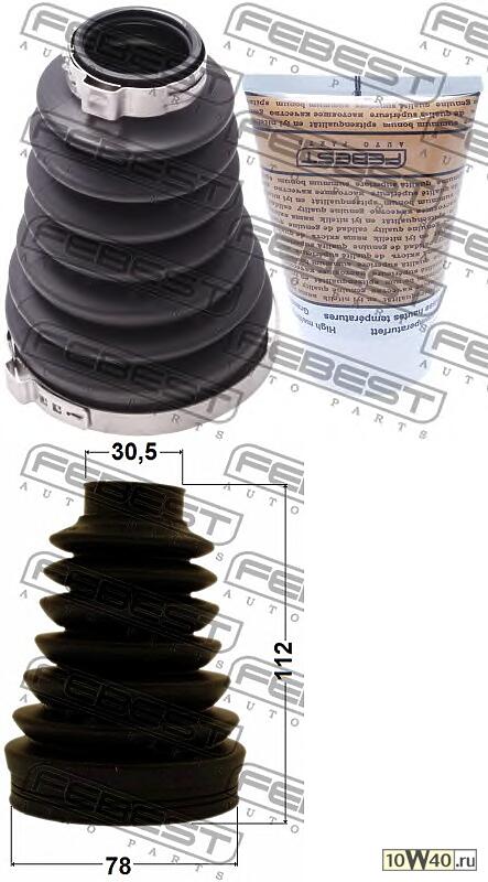 пыльник шрус внутренний комплект 78x112x30.5 volkswagen transporter / multivan t5 2003-2011