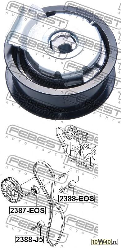 ролик натяжной ремня грм\ audi a3 / a4, VW golf / touran 2.0 02>