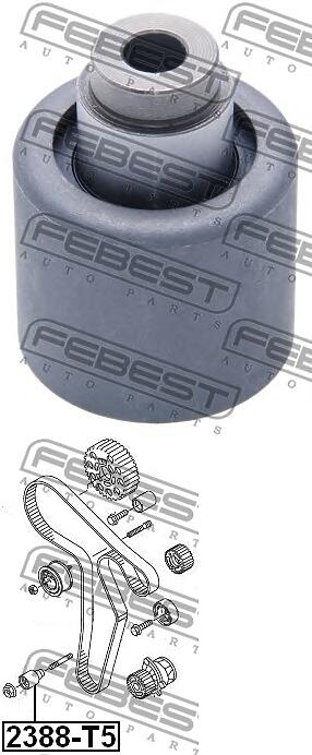 ролик обводной ремня грм\ audi a2 / a3 / a4 / a6, wv golf 1.4-2.0tdi 00>
