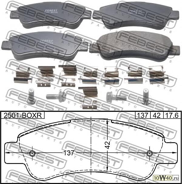 колодки дисковые задние\ citroen jumper 2.2hdi 06>