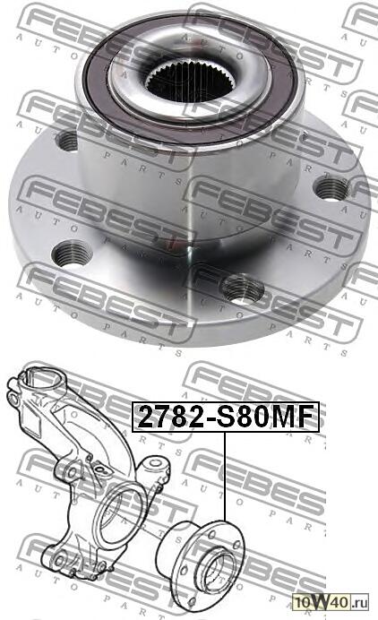 к-кт подшипника пер.ступ.\ volvo s80 / v70 / xc60 / xc70 07>
