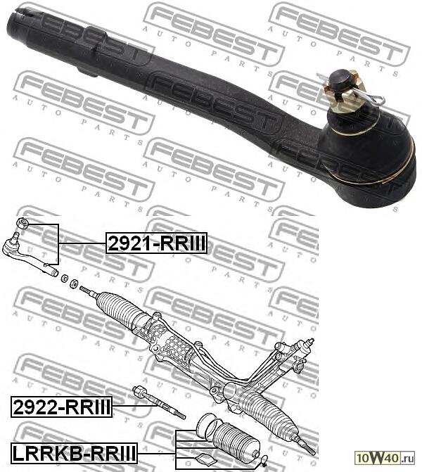 наконечник рулевой (land rover range rover III 2002-) febest