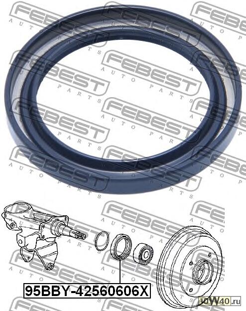 сальник ступицы 42x56.2x7\ honda accord 1.6 / 1.8 82-85 / civic 1.3 82-83