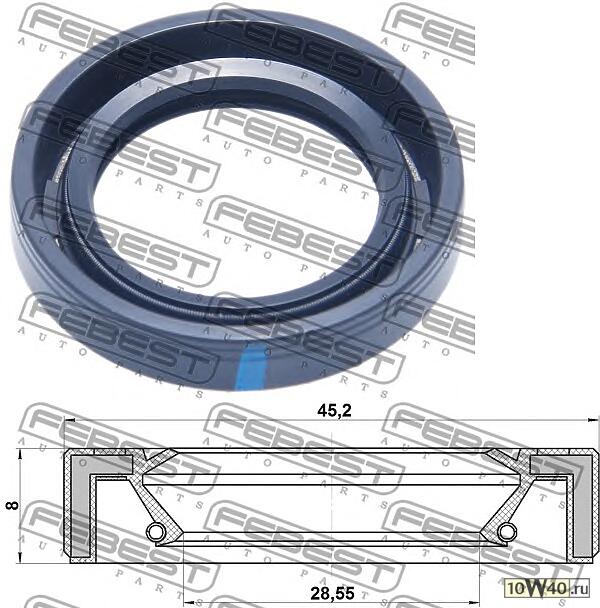 сальник ступицы 30x45x8\ fiat 131 / argenta 2.0 / 2.5d / td 80-87, lada 2106 / 2121