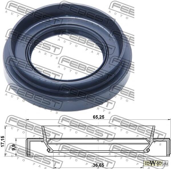 сальник привода 36.65x65.25x9.9x17 toyota corolla ae10 ce10 ee10 1991.06-2002.06 [jp]