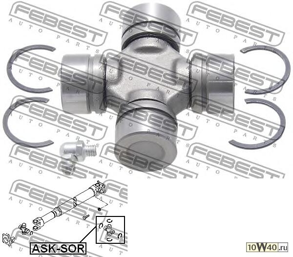 Крестовина карданного вала  BONGO-3 1TON/1.4TON 2006-, SORENTO 02-09 ASK-SOR
