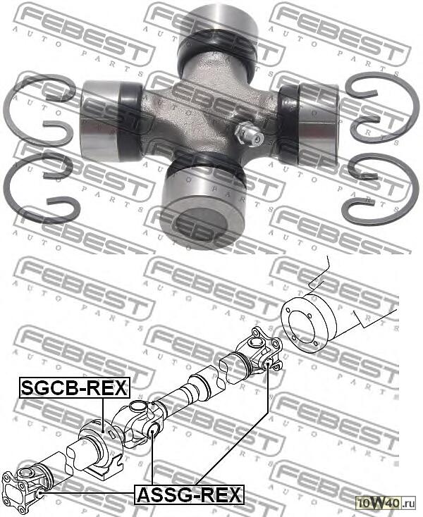 крестовина карданного вала 27x82 (ssang yong kyron 2005-) febest