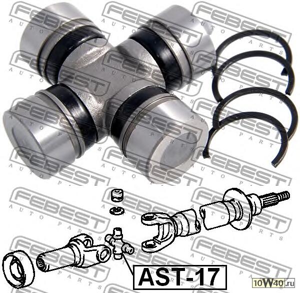 крестовина карданного вала 29x49 (toyota land cruiser 100 hdj101 / uzj100 1998-2007) febest